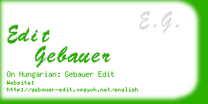 edit gebauer business card